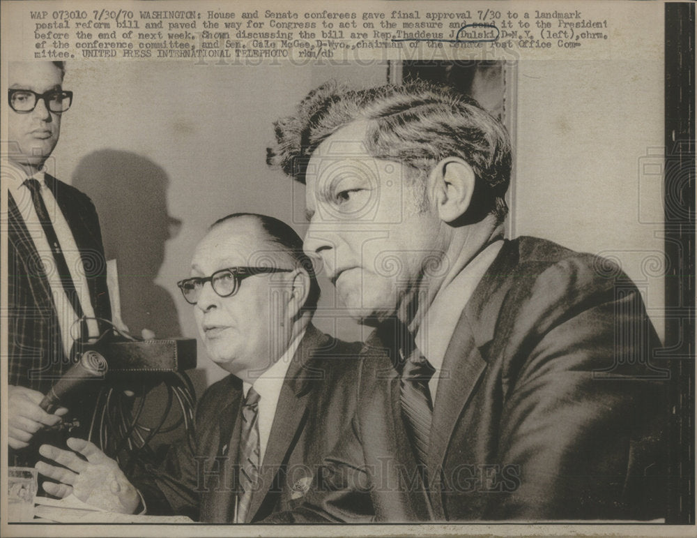 1970 Press Photo Thaddeus J.Dulski American Congress Man. - Historic Images