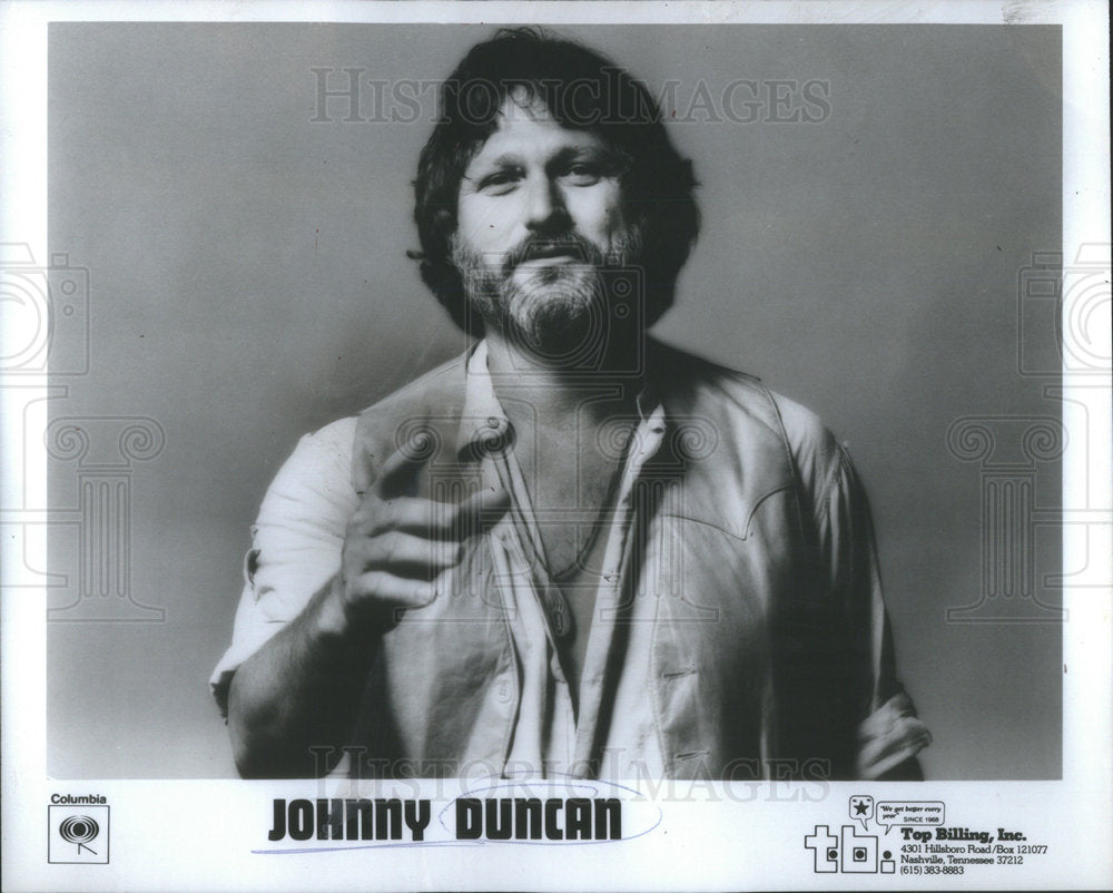 1980 JOHNNY DUNCAN AMERICAN COUNTRY SINGER - Historic Images