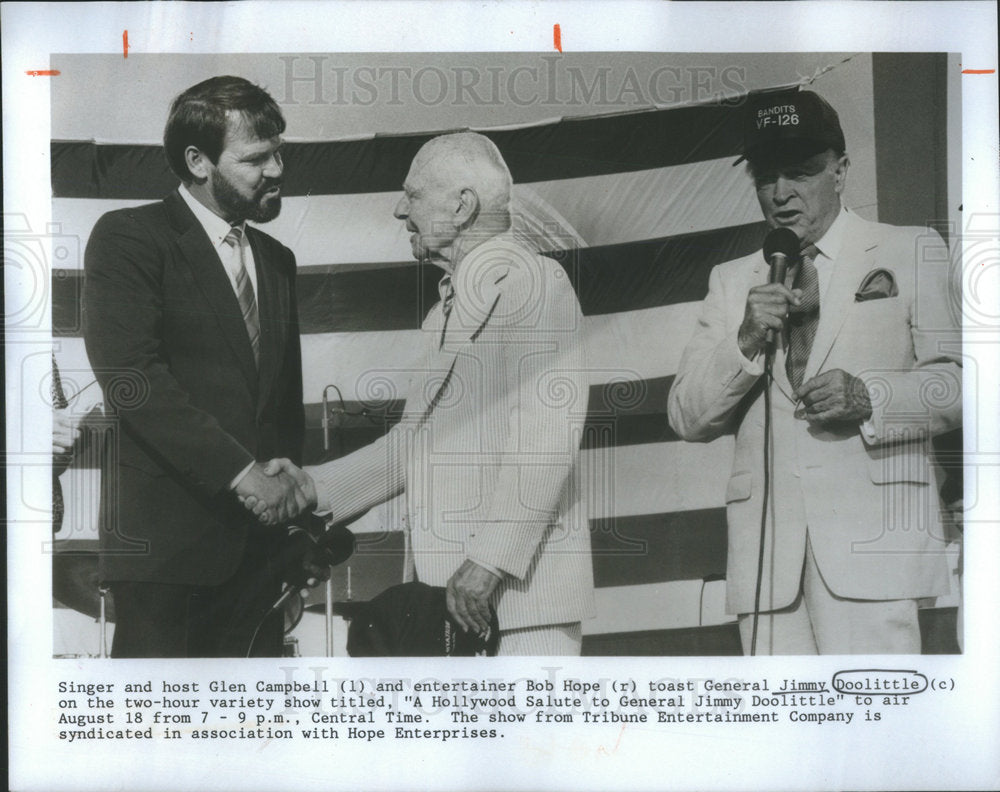 1986 Press Photo General Jimmy Doolittle Aviation Pioneer - Historic Images