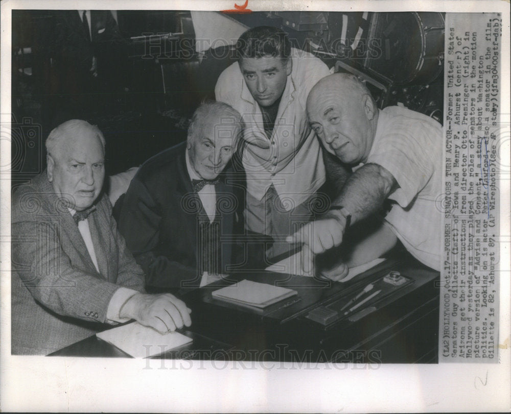 1961 Press Photo Former United States Iowa Senator Guy Gilette - Historic Images