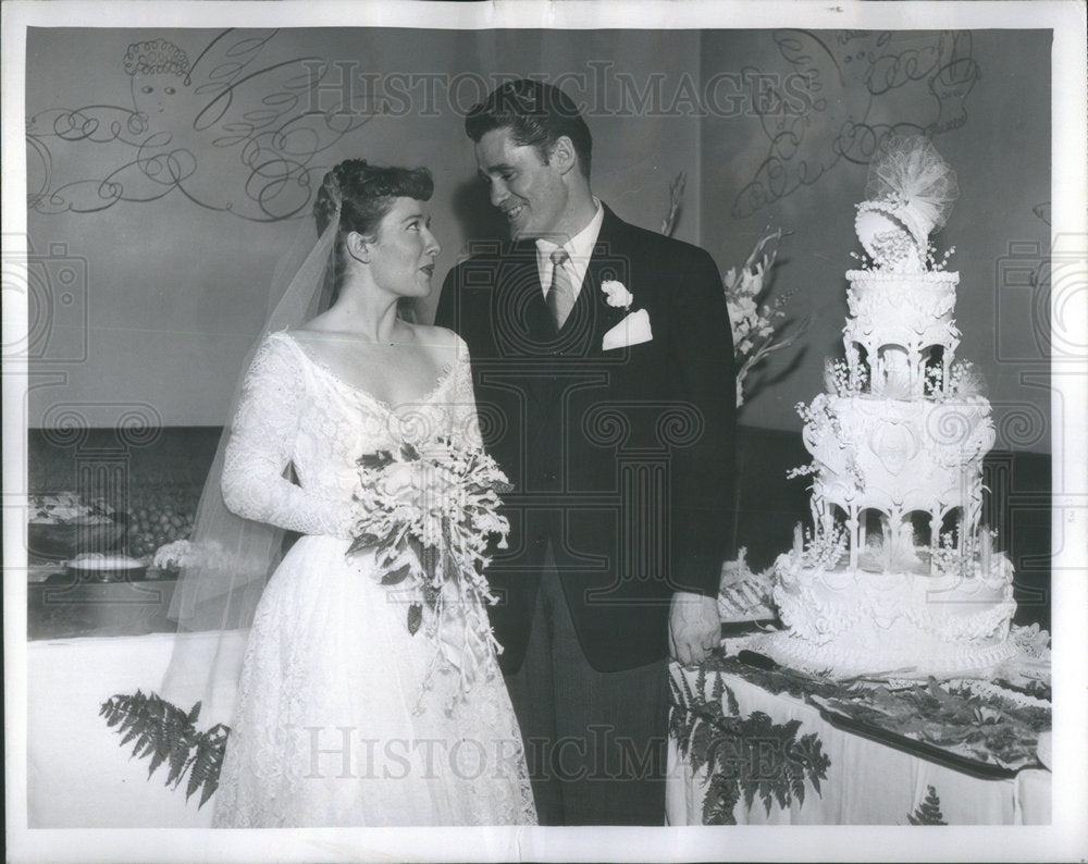 1950 Press Photo John Larkin American Television Radio Actor Performer Chicago - Historic Images