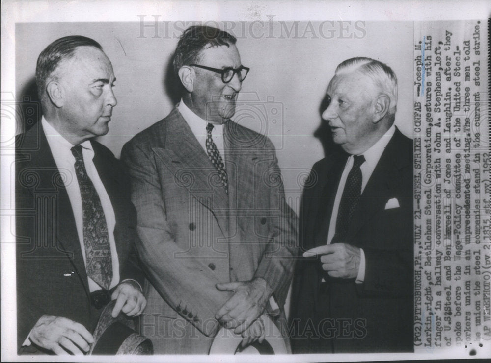 1952 Joseph M Larkin Bethleham Steel Corporation - Historic Images