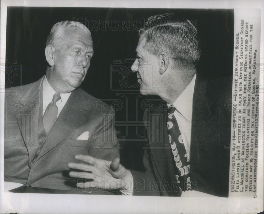 1951 Felix Larkin Defense Department Counsel - Historic Images