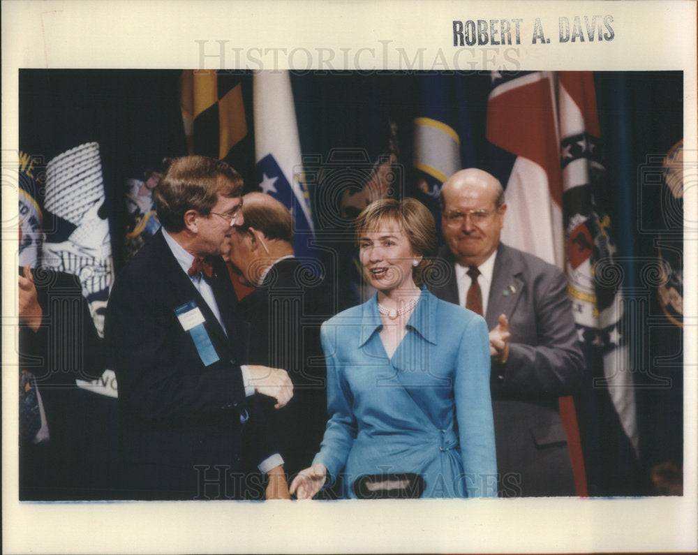 1993 Press Photo Hillary Rodham Clinton American State Secretary United States - Historic Images