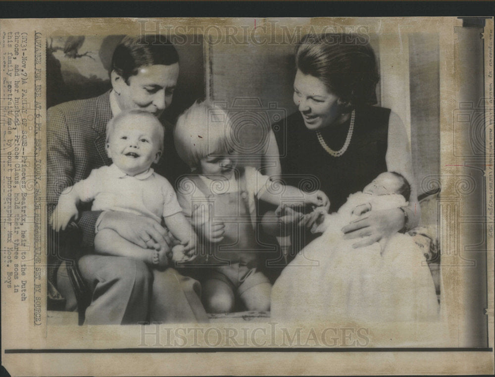 1969 Press Photo Princess Beatrix Dutch Heir - Historic Images