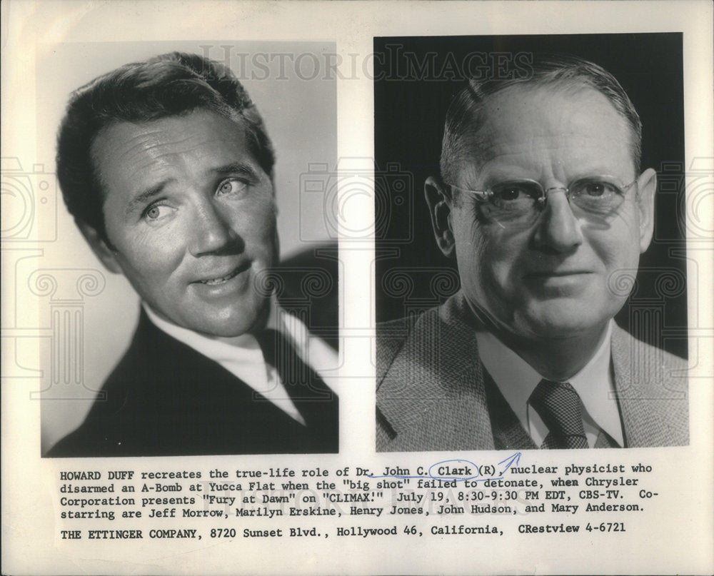 1956 Press Photo John C Clark Nuclear Physicist - Historic Images