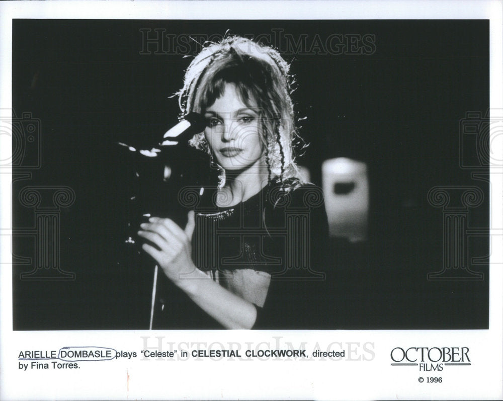 1996 Press Photo Arielle Dombasle French-American Singer Actress - RSC67965 - Historic Images