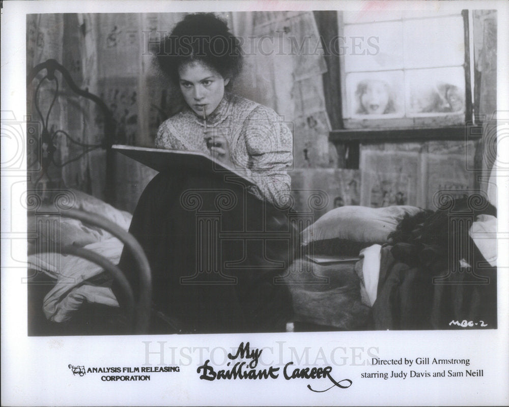 1980 Press Photo Actress Judy Davis in &quot;My Brilliant Career.&quot; - Historic Images