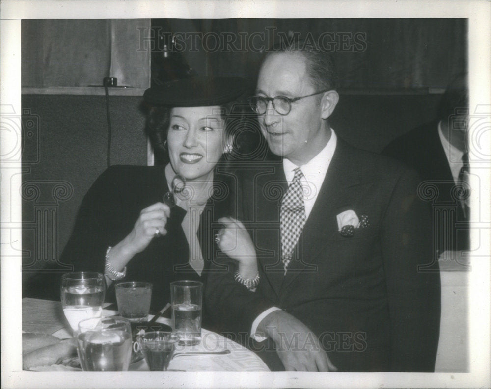 1945 Actress Gloria Swanson Fifth Husband William Davey - Historic Images