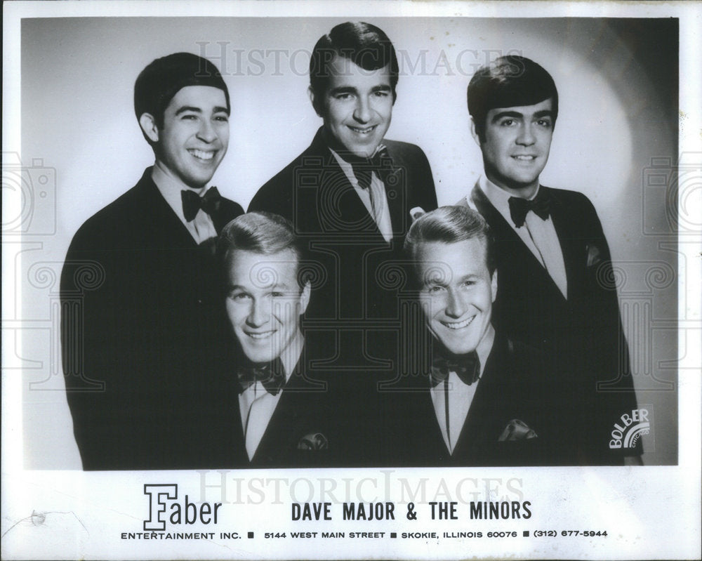 1970 Singing Group Dave Major & The Minors Faber Entertainment - Historic Images