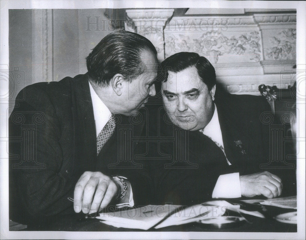 1956 Jacob Malik Soviet Ambassador Soviet Premier Georgi Malenkov - Historic Images