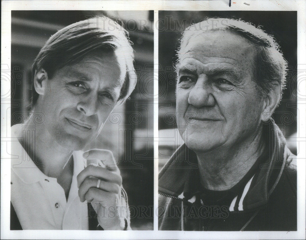 1988 Press Photo KARL MALDEN AMERICAN ACTOR KEITH CARRADINE - Historic Images