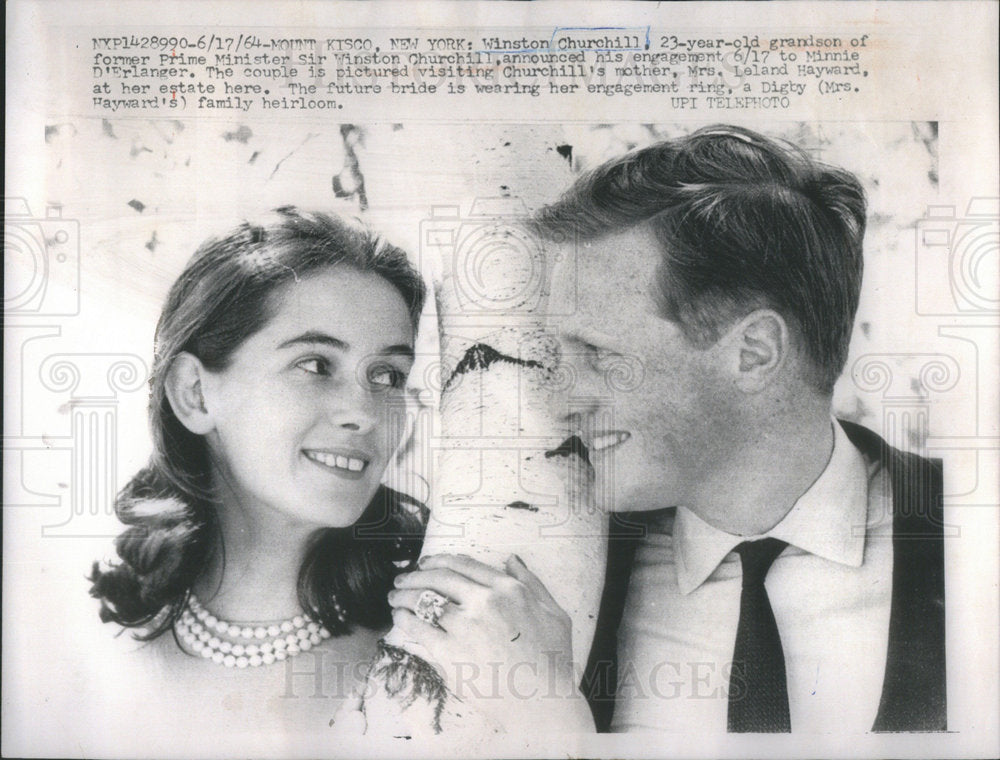 1964 Winston Churchill British Politician & Grandson - Historic Images