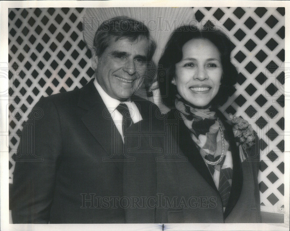 1985 Press Photo Henry Paschen Jr, Maria Tallchief King/Queen Of Variety Clb Bll - Historic Images