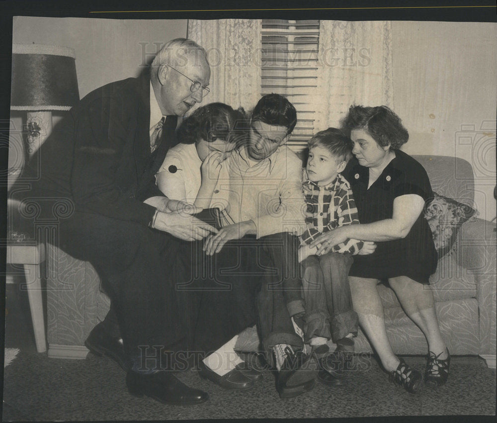 1958 MRS. MARY PETERSON REV. OSCAR J.JOHNSON MR MRS. FLOYD ROSENTIEL - Historic Images