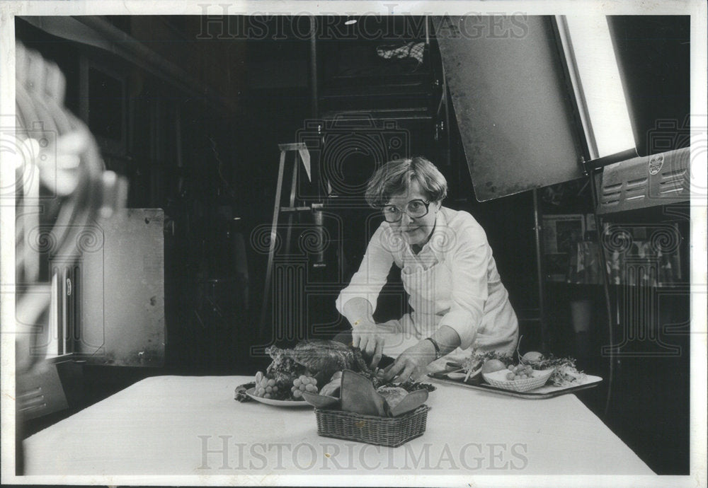 1978 Press Photo Dottie Peterson, Food Stylist - Historic Images