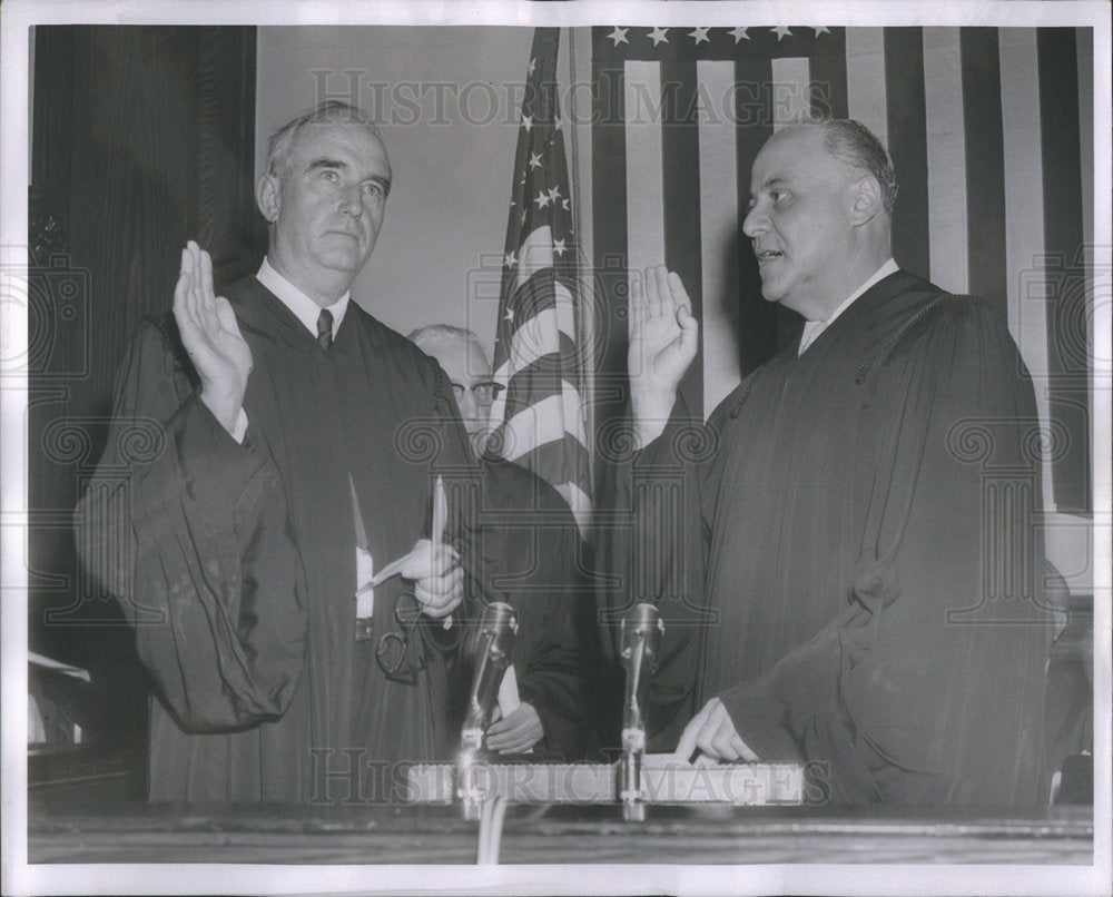 1958 Alfred Cilella Sworn In As New Circuit Court Judge - Historic Images