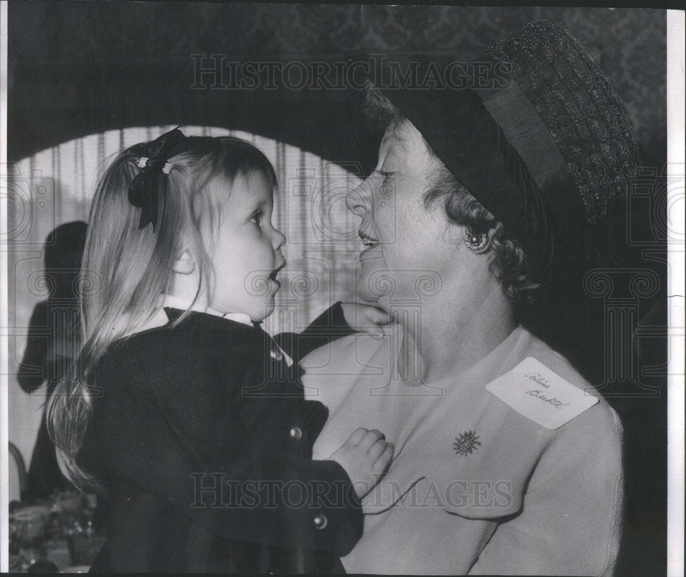 1967 2 Year Old Debbie Christensen With Her Grandmother - Historic Images