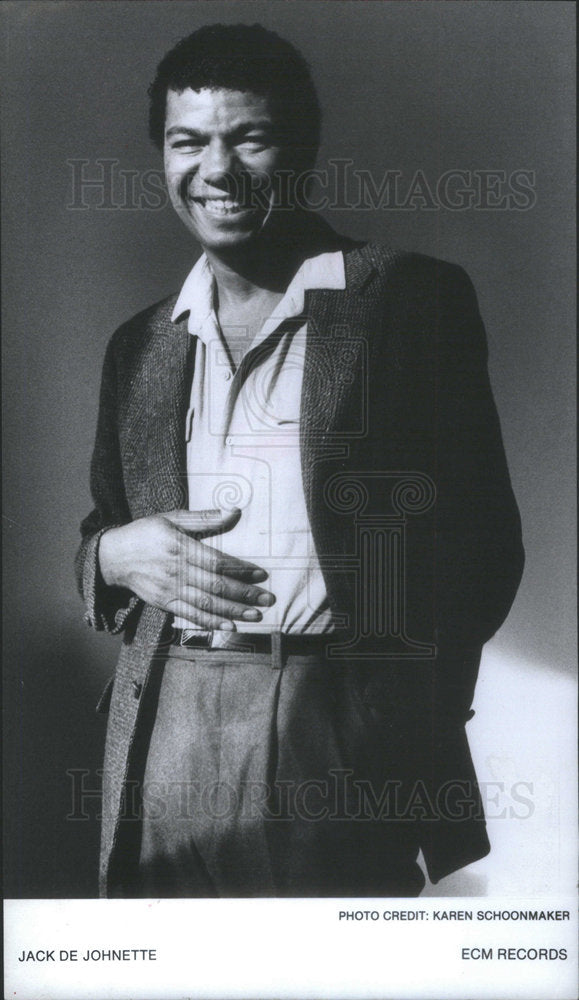 1985 Press Photo Jack DeJohnette Jazz Drummer - Historic Images