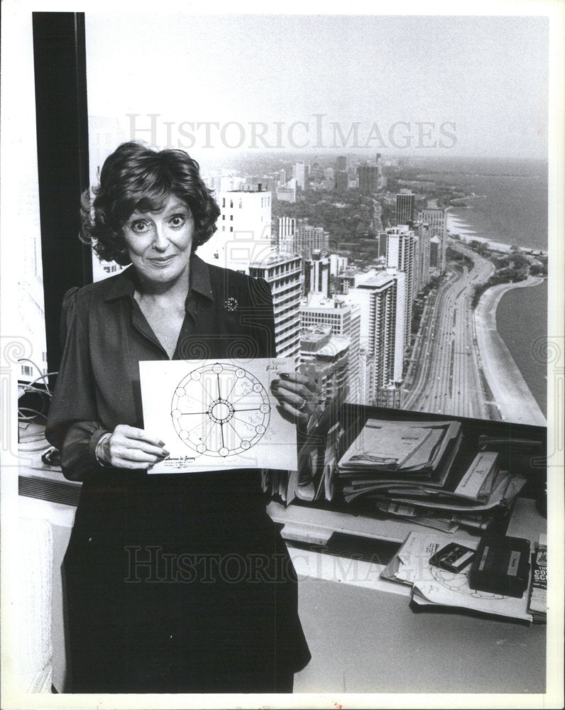 1988 Press Photo Chicago astrologer Katherine De Jersey - Historic Images