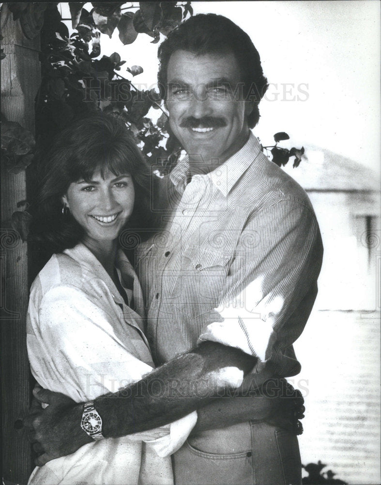 1987 Tom Selleck Dana Delaney Magnum P.I. - Historic Images