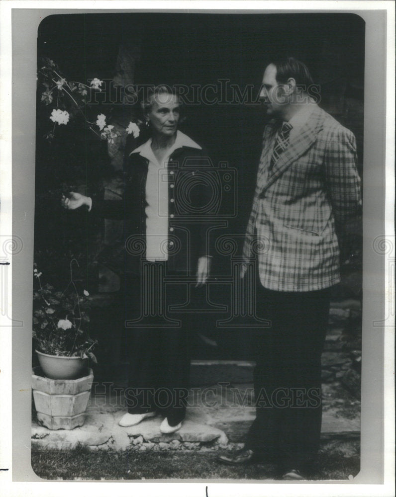 1977 Press Photo Ruth Bell Graham Richard Delano - Historic Images