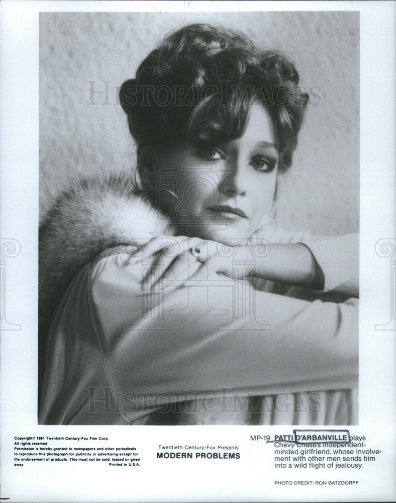 1981 Press Photo Patti D'Arbanville Modern Problems - Historic Images