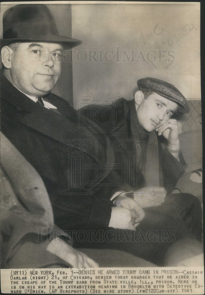 1943 Press Photo Prisoner Casimir Darlak - Historic Images