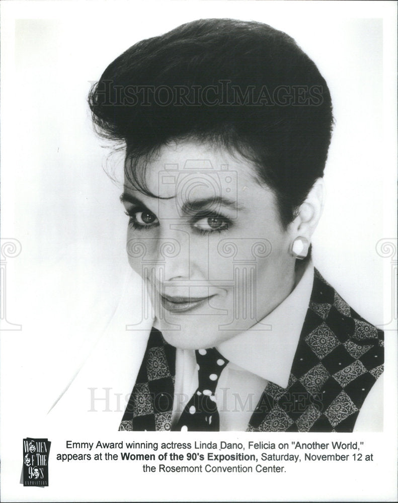 Press Photo Actress Linda Dano Women Of The 90s Expositon - Historic Images