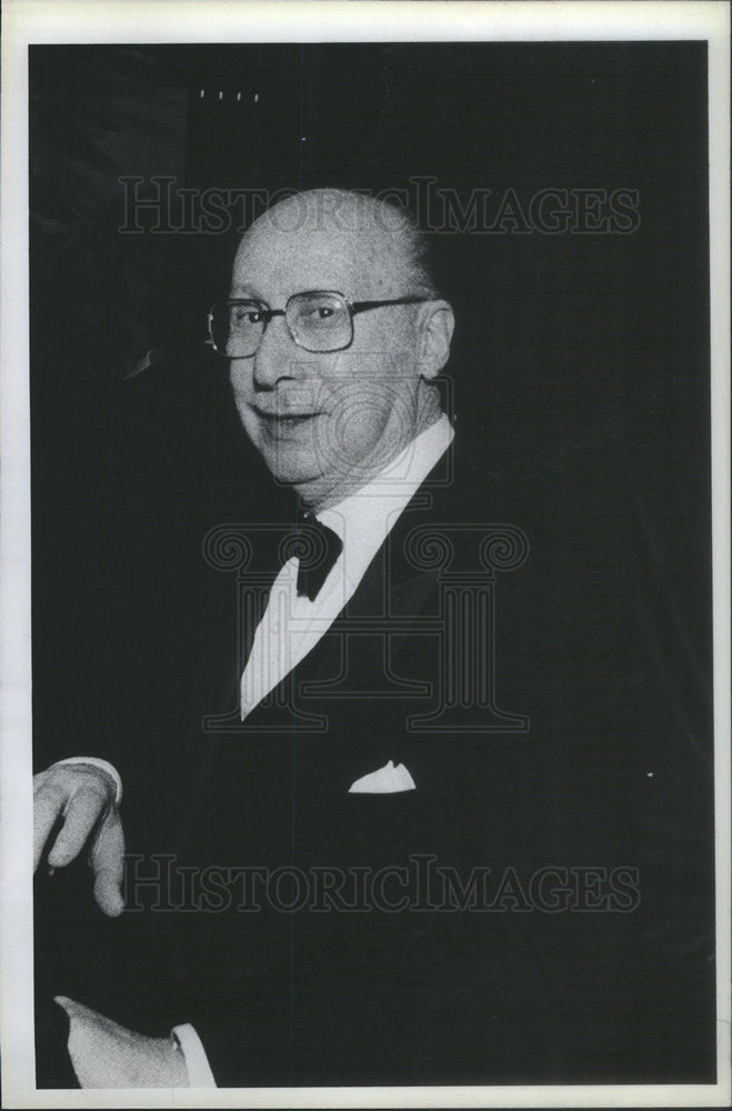 1984 Press Photo Sammy Cahn Lyricist Songwriter Musician - Historic Images