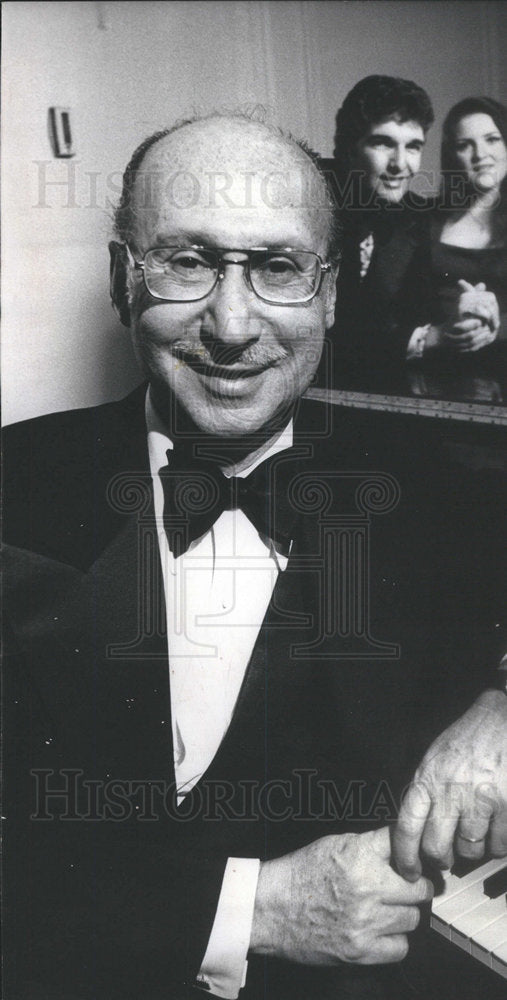 1974 Press Photo Sammy Cahn Jon Peck Shirley Lemon Kelly Garrett Words Music - Historic Images