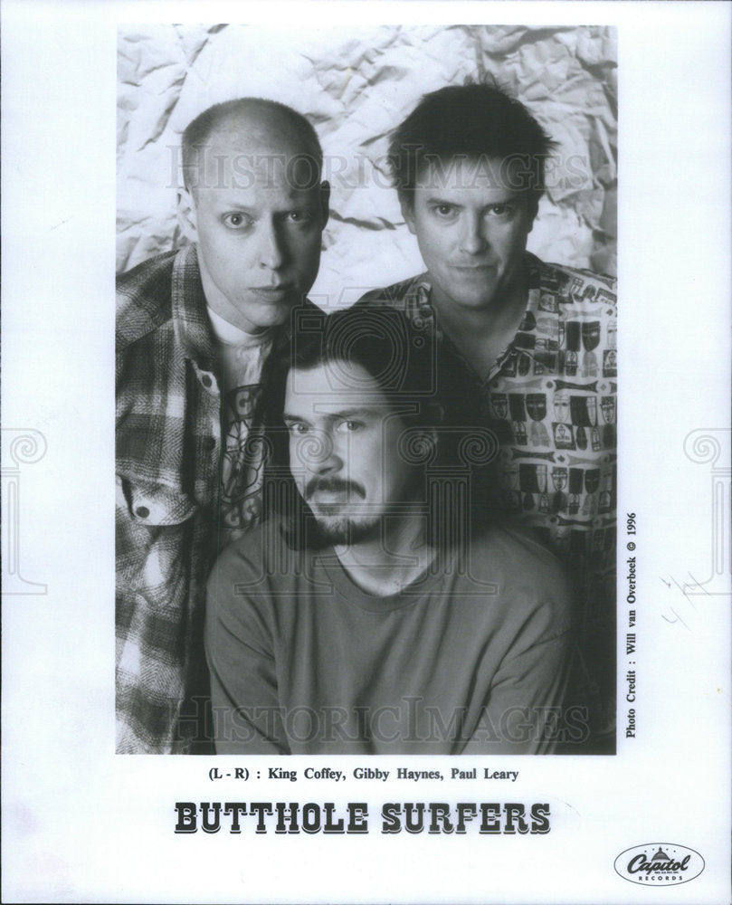 Press Photo Entertainment Group Butthole Surfers Capitol Records Portrait - Historic Images