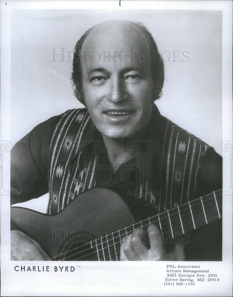 1970 Press Photo Charlie Byrd Jazz Musician - Historic Images