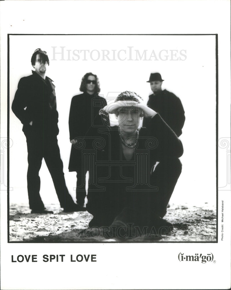 1991 Press Photo Group Photo Richard Butler In Love Spit Love - RSC69845 - Historic Images