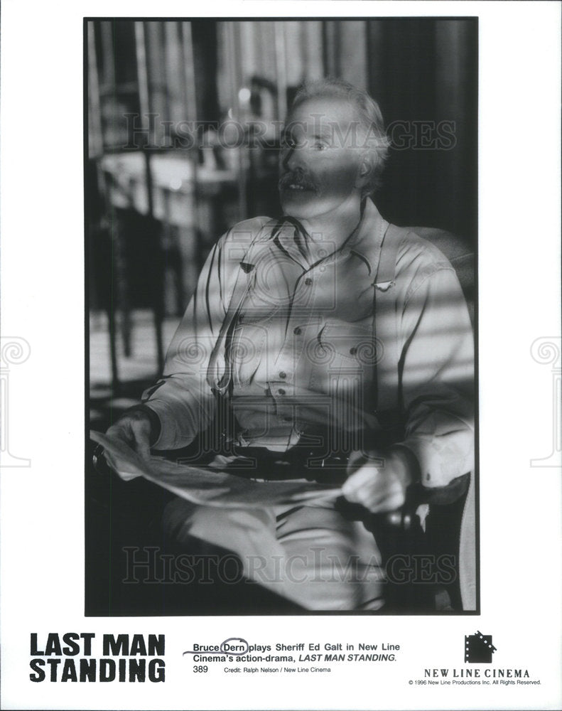 1996 Press Photo Actor Bruce Dern Last Man Standing Movie - RSC69937 - Historic Images