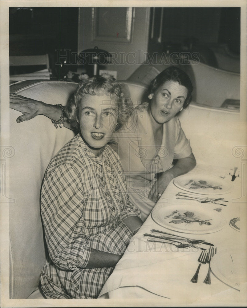 1957 Junior Auxiliary Women Planning Plantation Polka Denniston - Historic Images