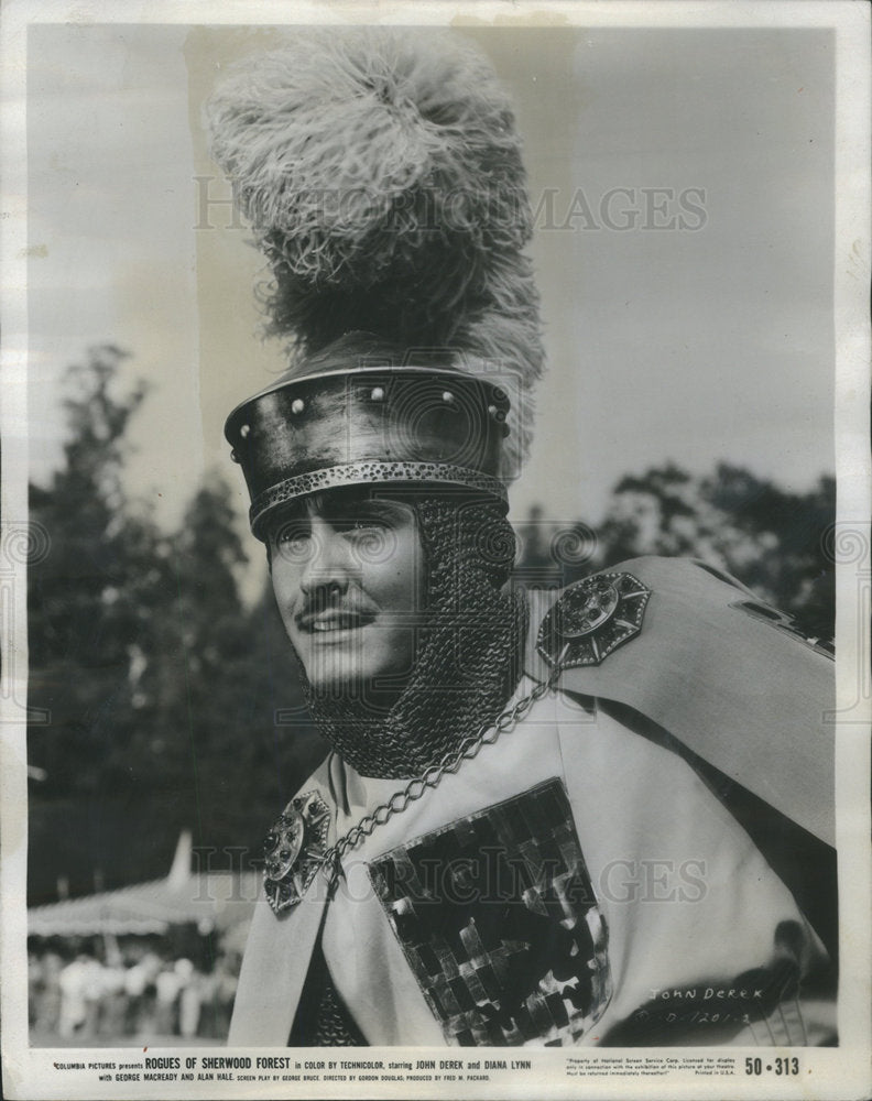 1950 Chainmailed John Derek In Rogues of Sherwood - Historic Images