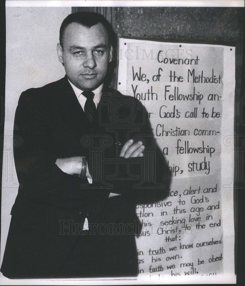 1967 Press Photo Englewood Action Committee Chairman Lawrence Relocation - Historic Images