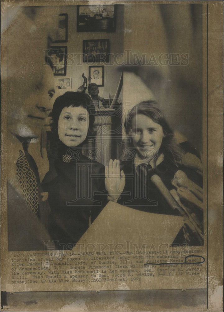 1971 Paulette Marie Desell Congressional Page - Historic Images