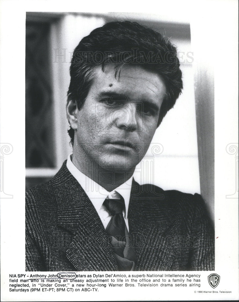 1990 Press Photo Actor Anthony John Denison in &quot;Under Cover.&quot; - RSC70537 - Historic Images