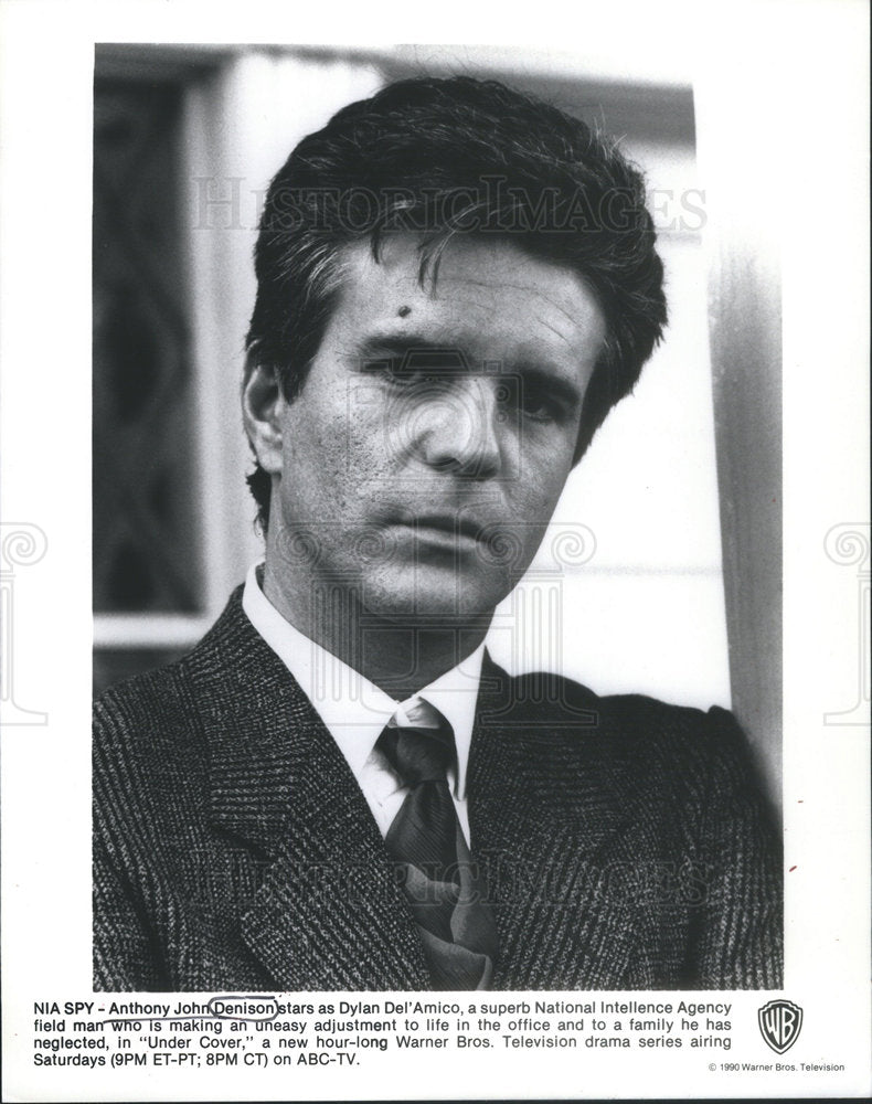 1990 Press Photo Actor Anthony John Denison in "Under Cover." - RSC70537 - Historic Images