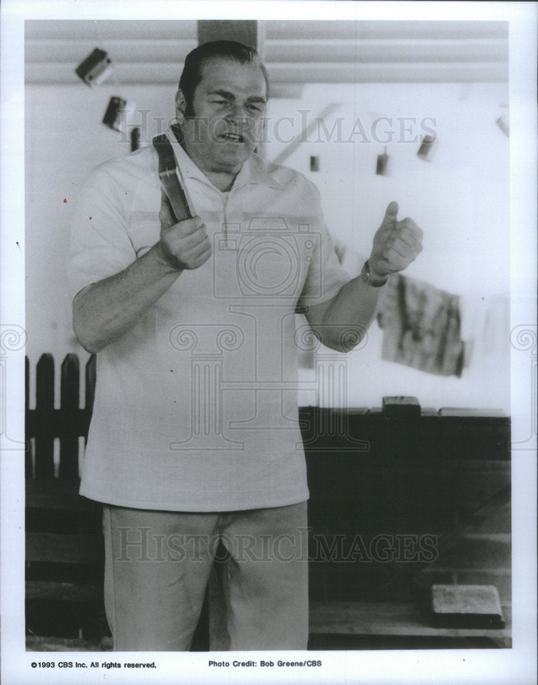 1993 Press Photo Actor Brian Dennehy stars in "Prophet of Evil." - RSC70543 - Historic Images