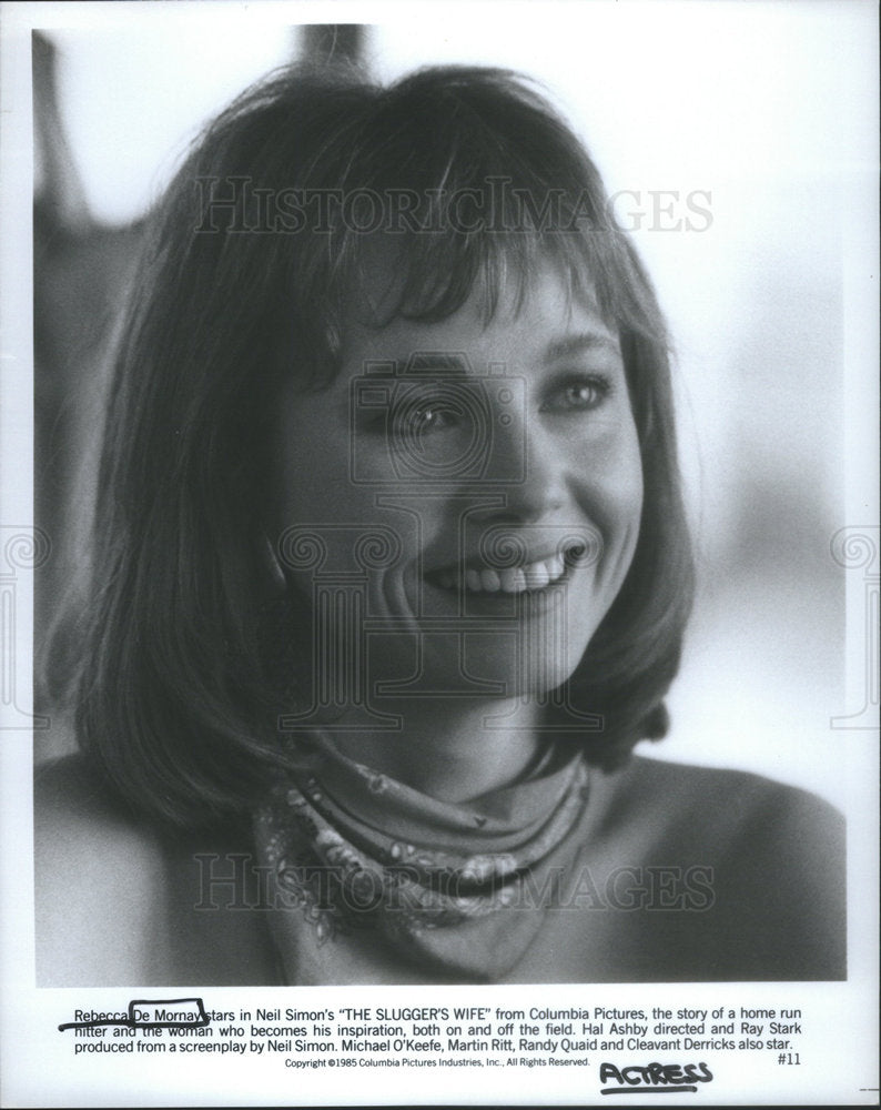 1985 Press Photo Rebecca De Mornay Actress Slugger's Wife - Historic Images