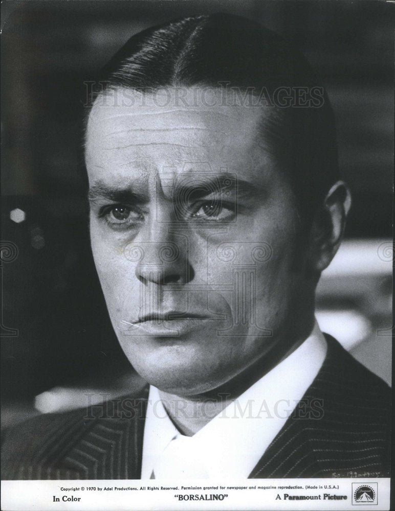 1971 Press Photo French actor Alain Delon Borsalino - Historic Images