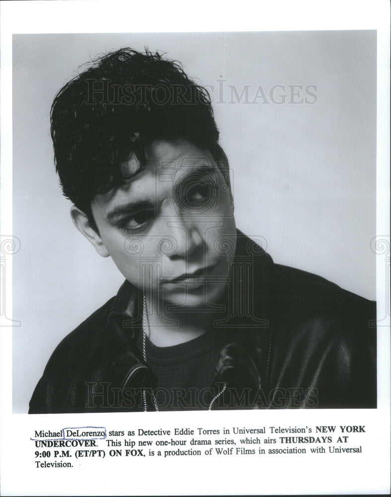 Press Photo Micheal DeLorenzo in New York Undercover. - Historic Images