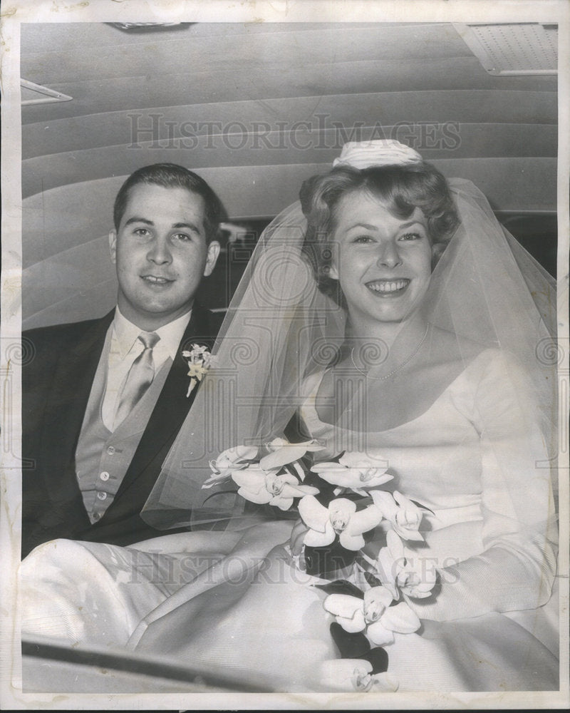 1961 Press Photo Mr. and Mrs. Thomas Charles McGonigle Wedding - Historic Images