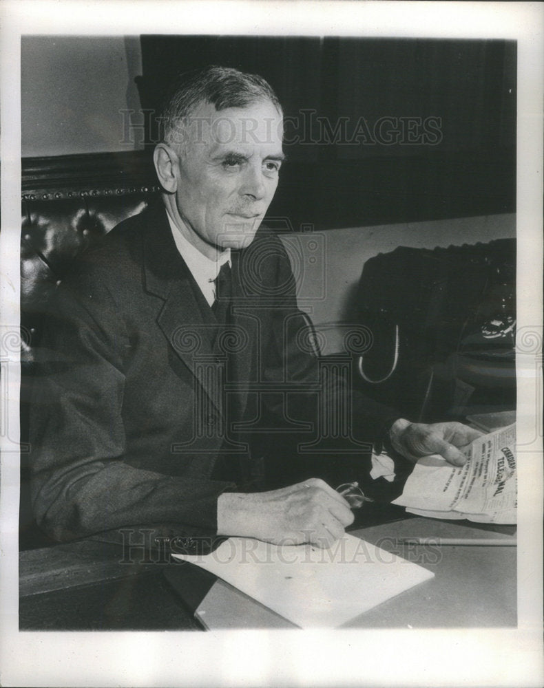 1944 Press Photo Canada&#39;s new Defence Minister McNaughton. - Historic Images