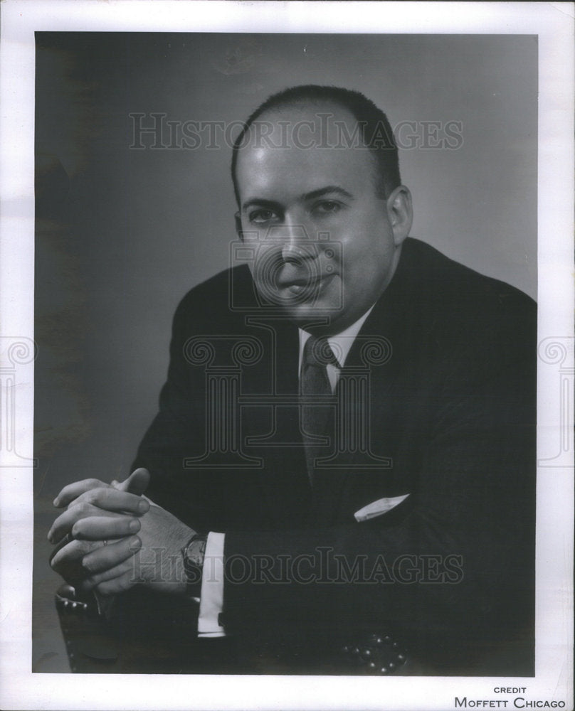 1958 Press Photo Meissner, President of M.I.T. Club of Chicago. - RSC70799 - Historic Images