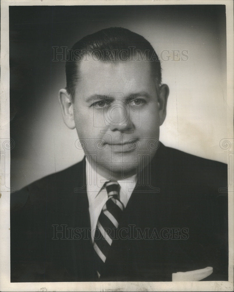 1954 Press Photo John C. Meiszner Illinois County Commissioner Candidate - Historic Images