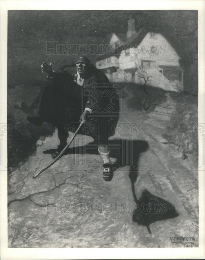 Press Photo Oil on Campus "Old Pew (Blind Pew)" - Historic Images